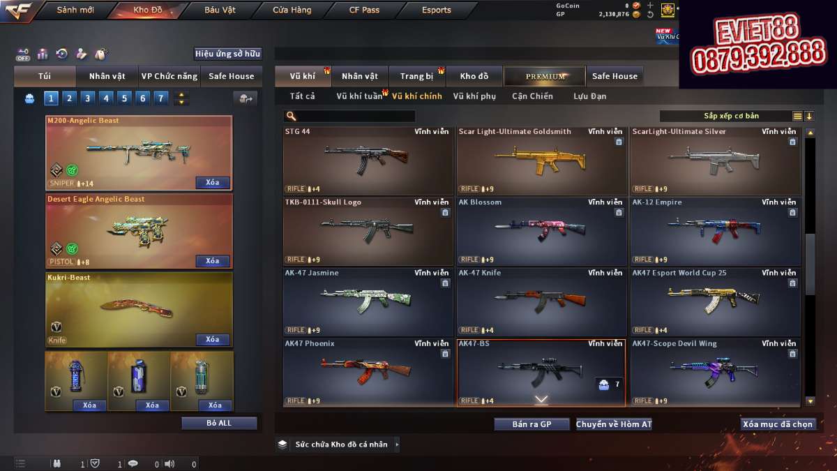 shop acc cf uy tin gia re